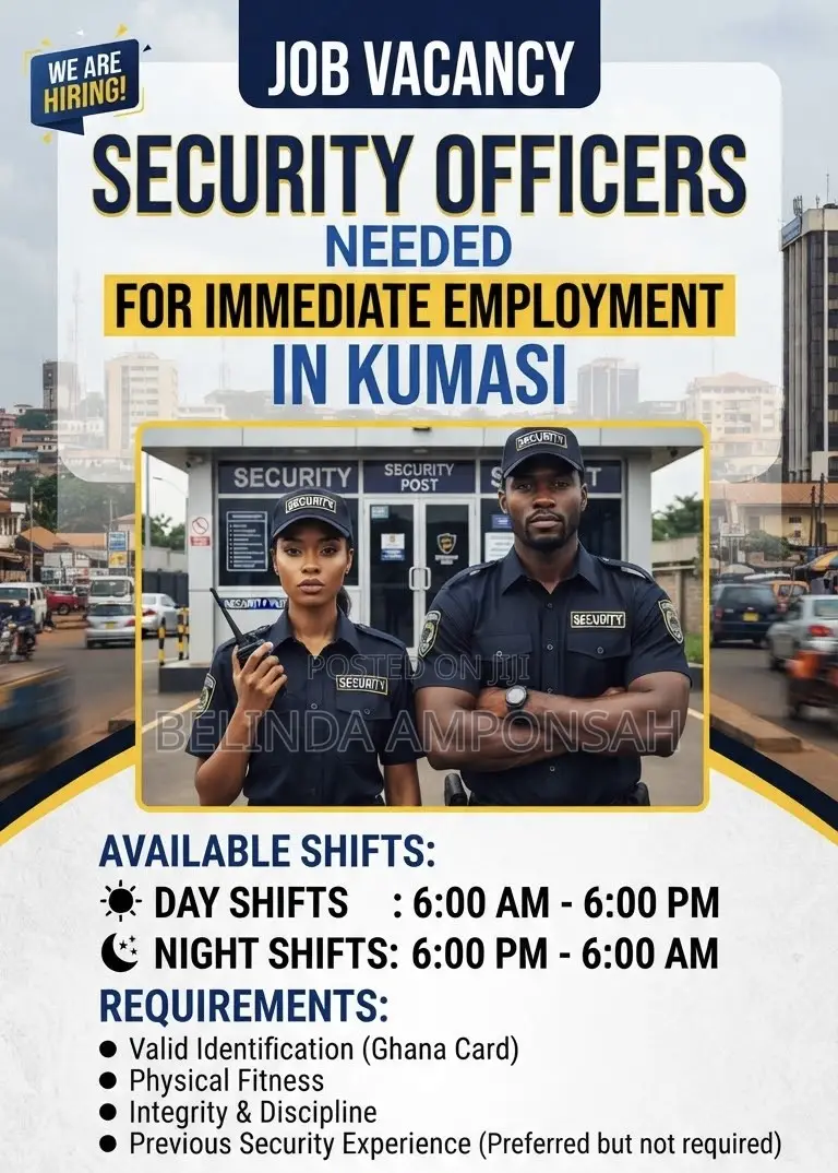 Security Officers Needed for Immediate Employment