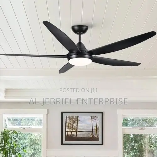 Ceiling Fanlight With Remote Control (Black)