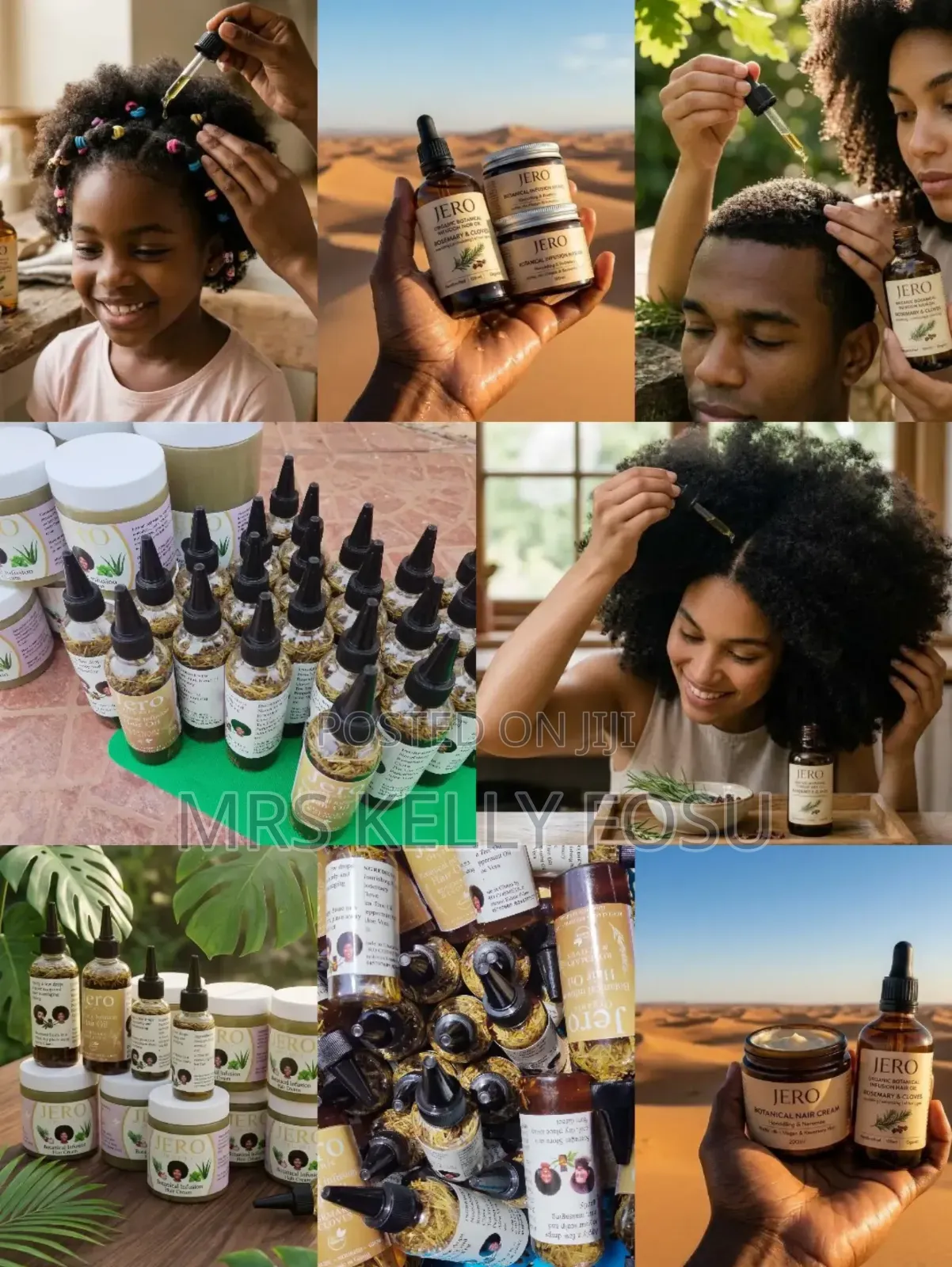 Jero Organic Hair Oil Small