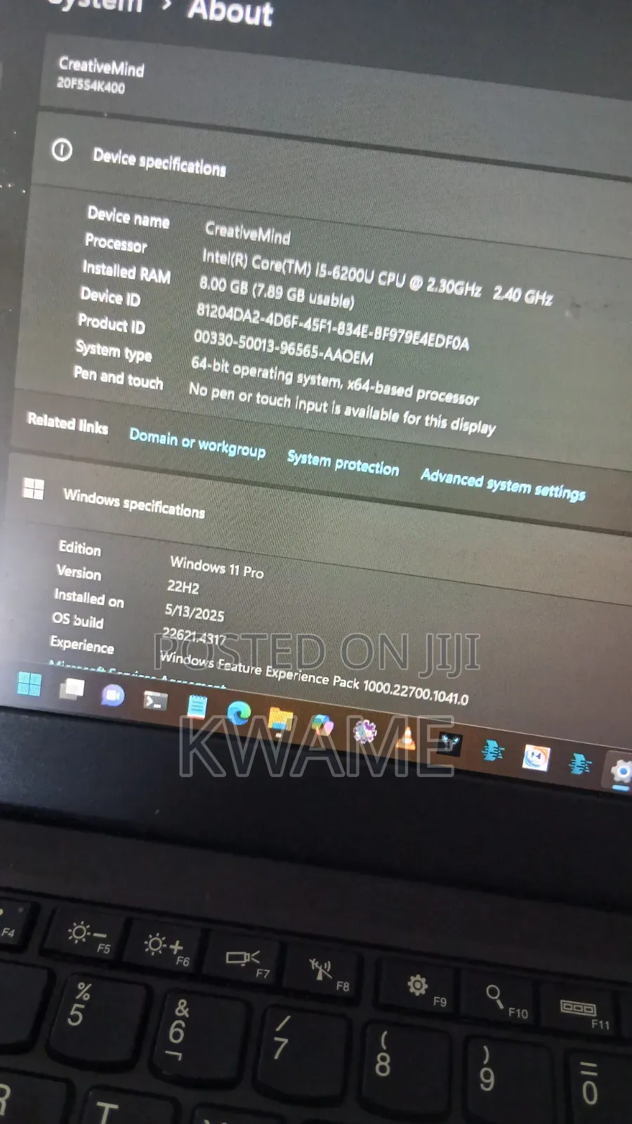 Laptop Lenovo ThinkPad X260 8GB Intel Core i5 HDD 512GB