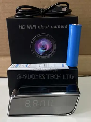 Digital Wi-Fi Clock Camera, HD WiFi Spy Clock Camera