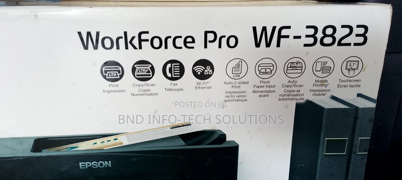 Epson Workforce Pro WF-3823 Wireless Color All-in-One Inkjet Printer