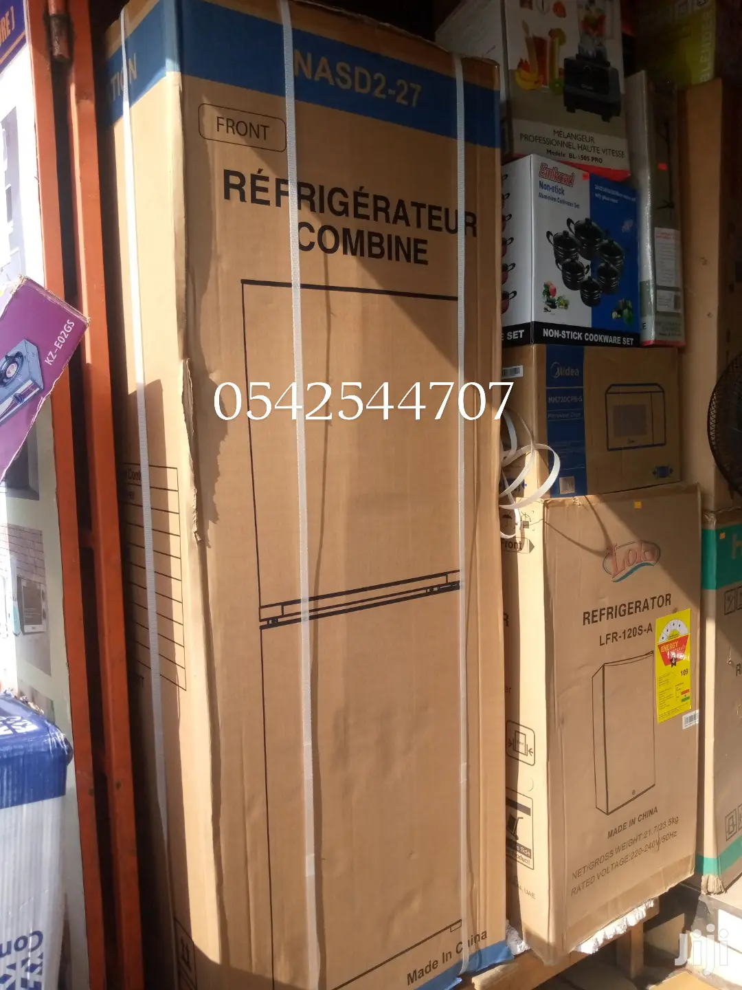 Double Door Fridge- Nasco 186 Litres