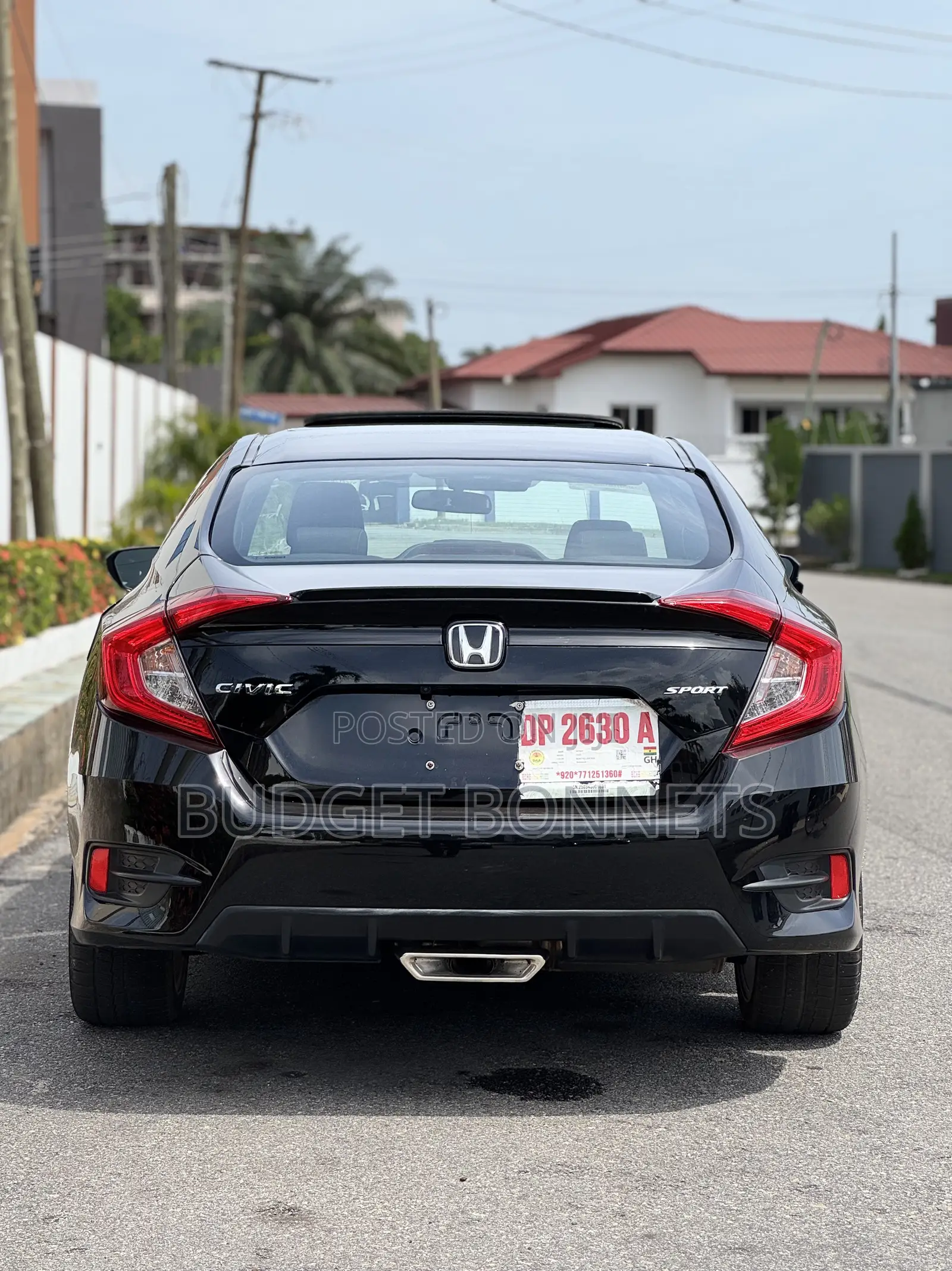 Honda Civic Sport Sedan 2020 Black
