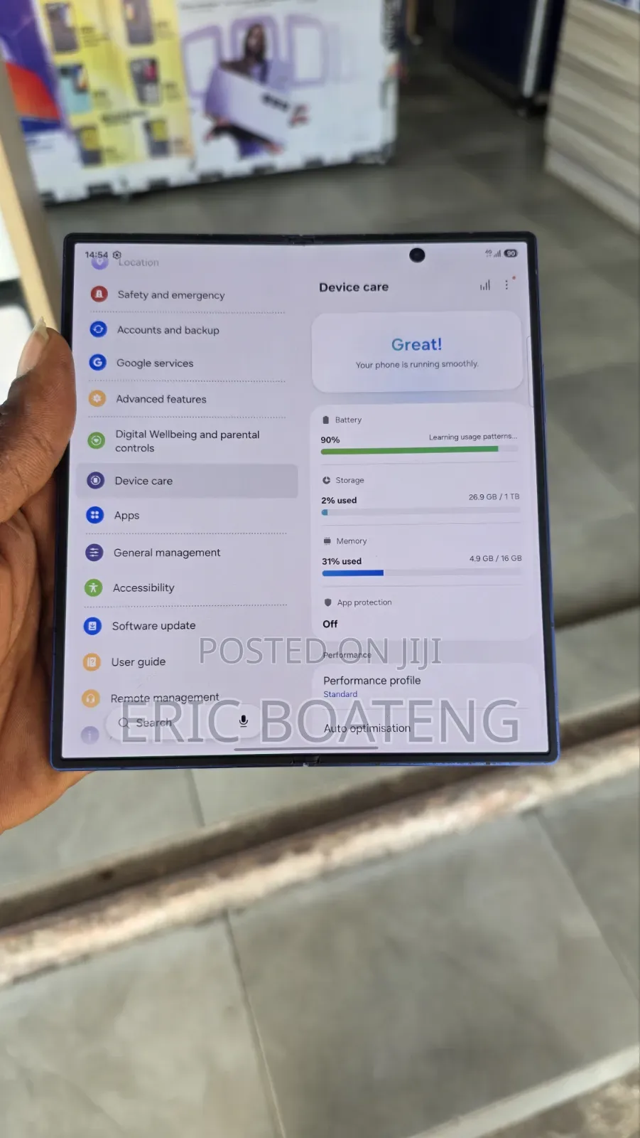 Samsung Galaxy Z Fold7 1 TB Blue