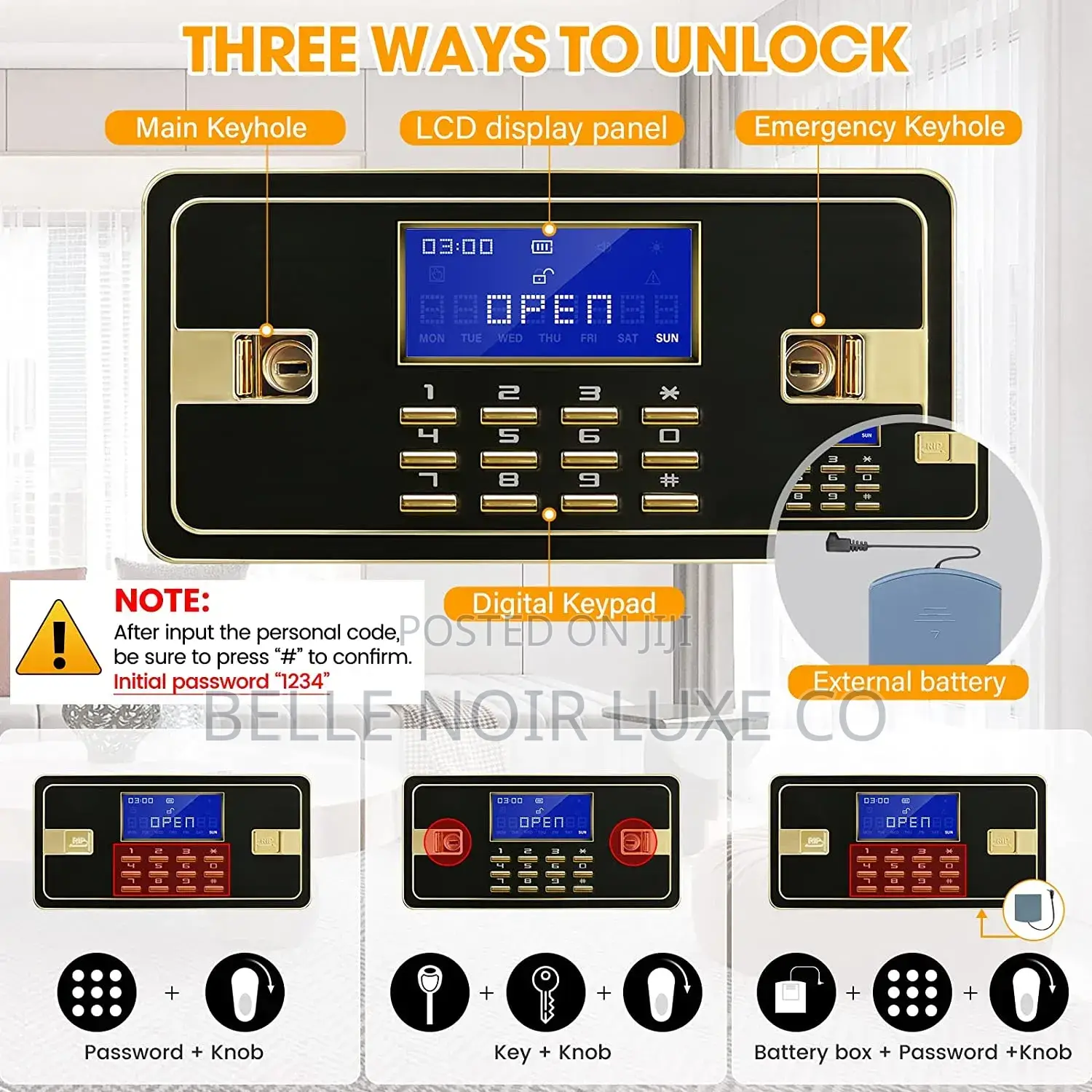 Digital Fire Proof Safe Lock