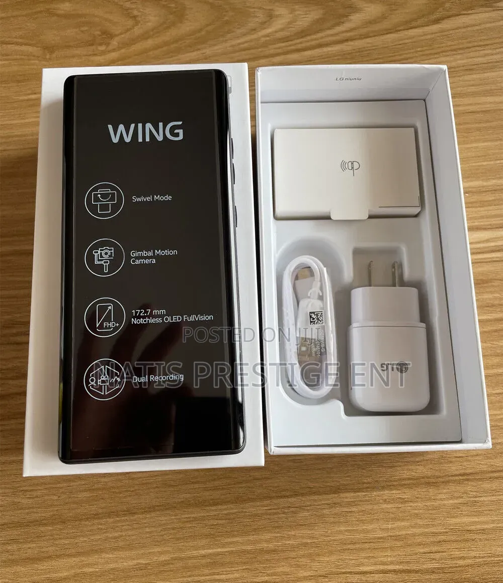 New LG Wing 5G 256 GB Black