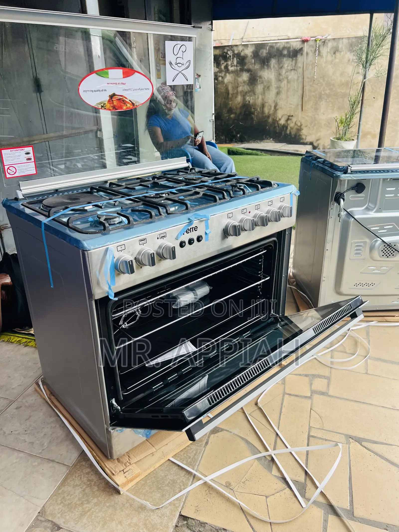 Check Out Durable Ferre 60x90cm 4 Gas With 1 Electric Cooker(Gray).,