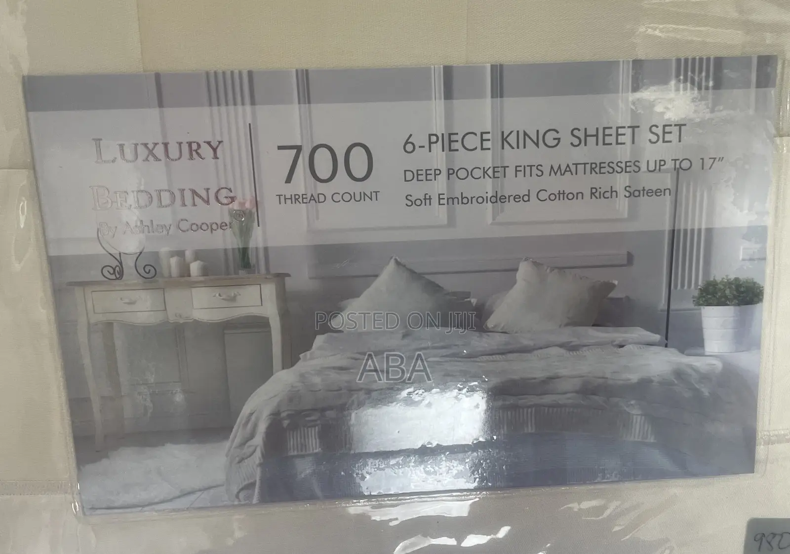 King Size Ashley Cooper 6pcs Set Bedsheet USA
