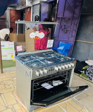 Super Sleek Ferre 4 Gas With 2 Electric Cooker(Auto Rotisserie) Gray