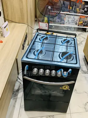 Highly Recommended Volcano 50 by 50 4 Gas Black Oven Cooker