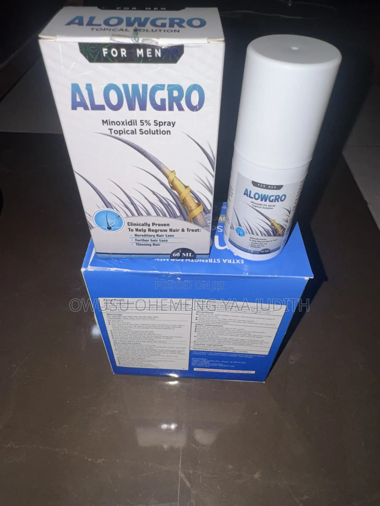 ALOWGRO Minoxidil 5% Spray Topical Solution