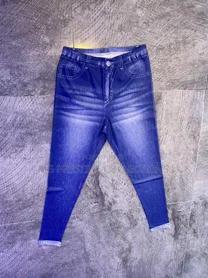 Women's Stretch Denim-Print Leggings / Jeggings