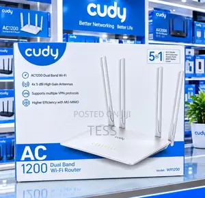 Cudy Router AC1200 Dual-Band Wi-Fi 5X Fast Ethernet VPN Client WR1200