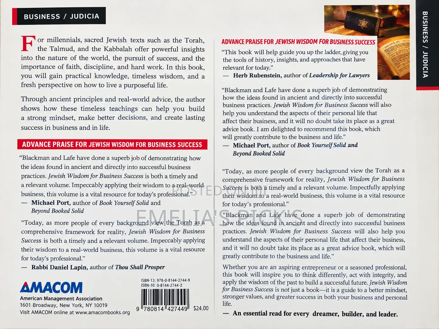 Jewish Wisdom for Business Success