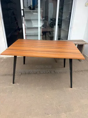 Wood and Metal Dining Table