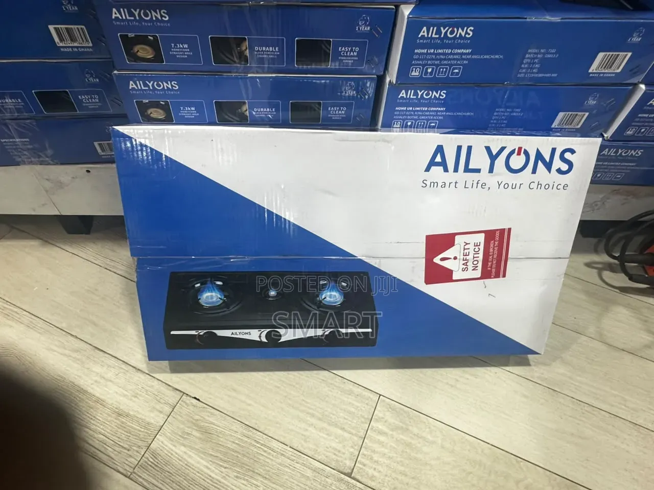 Ailyons Table Top Stainless 2 Burner Gas Stove