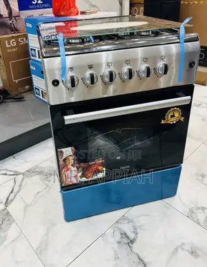 Super Adorable Ferre 60x60cm Glass Lid 4 Gas Cooker(Gray) 