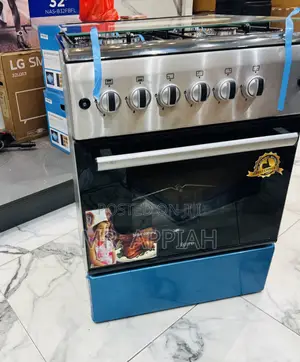 Super Durable Ferre 60x60cm Glass Lid 4 Gas Cooker(Stainless Steel).