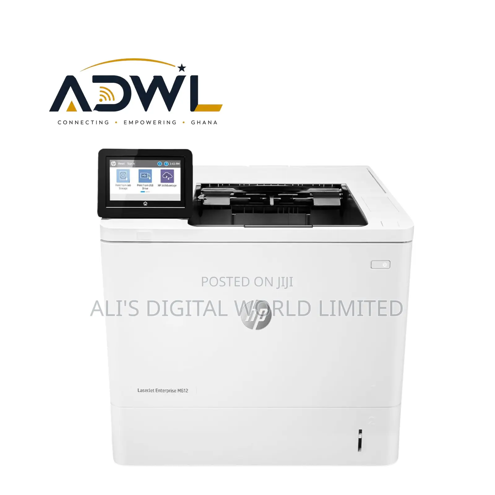 HP Enterprise M612DN Print/Duplex/Network/Black Printer
