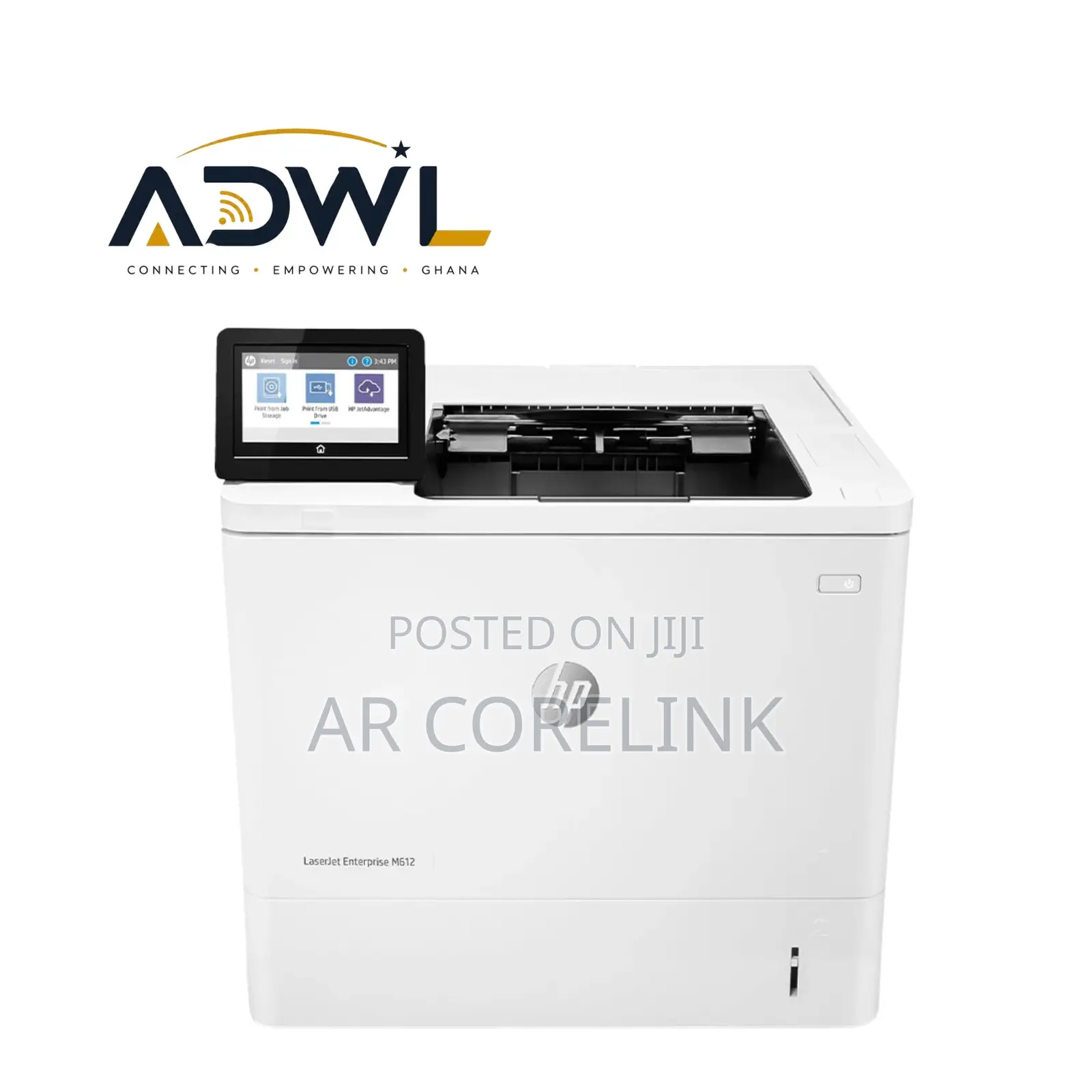 HP Enterprise M612DN Print/Duplex/Network/Black Printer