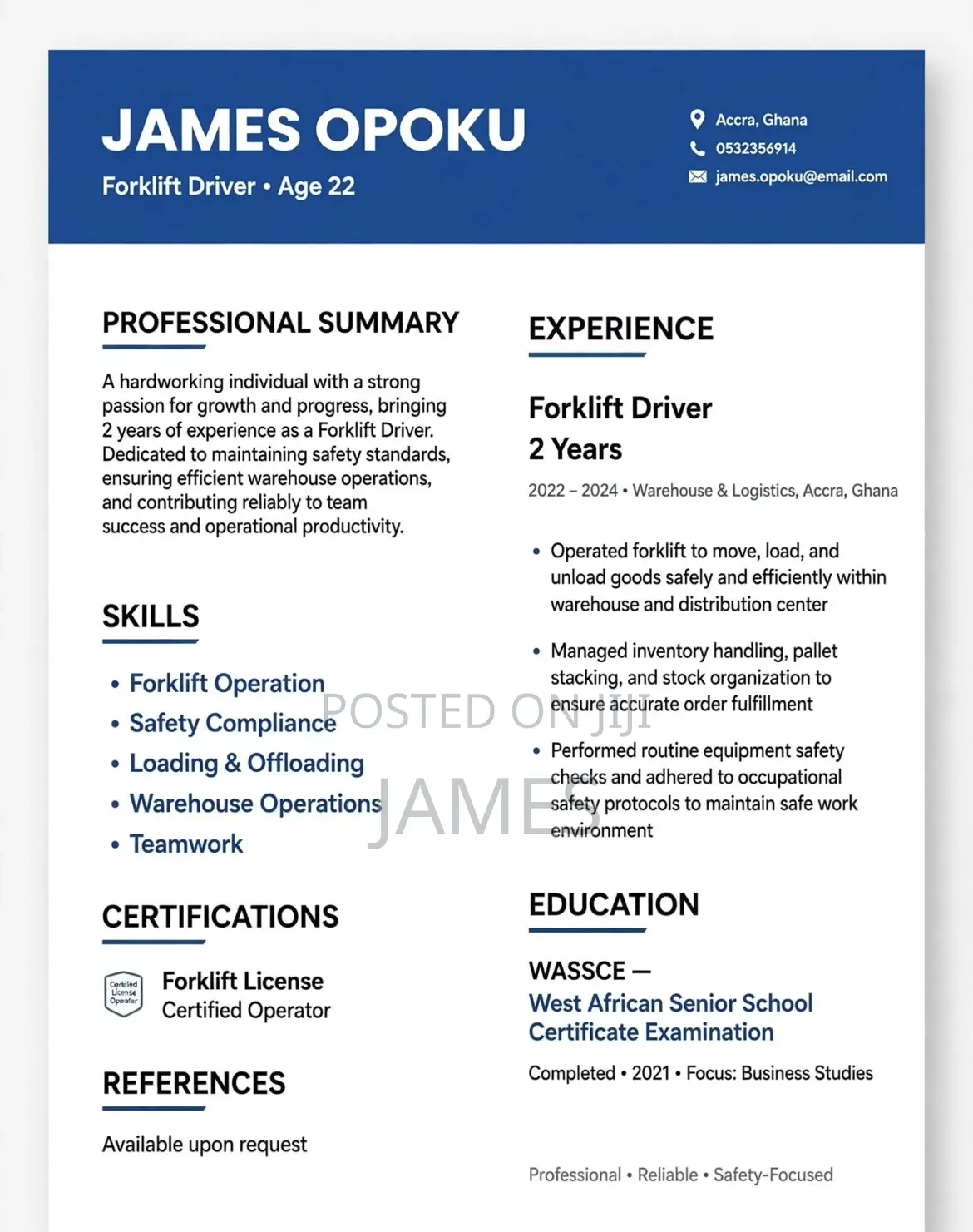 A Need a Job