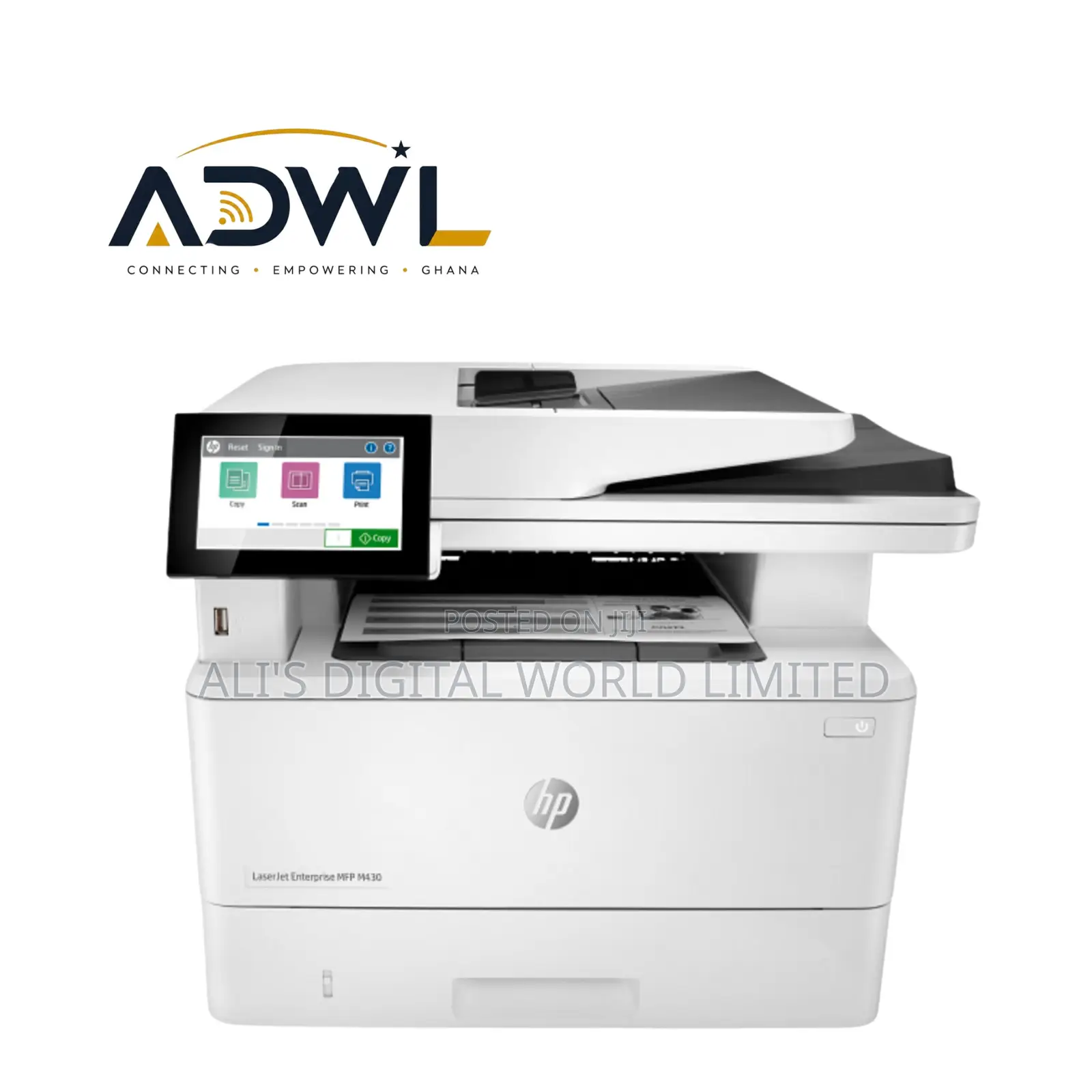 HP LaserJet Enterprise MFP M430f-Black Print Scan Copy Fax Duplex A4