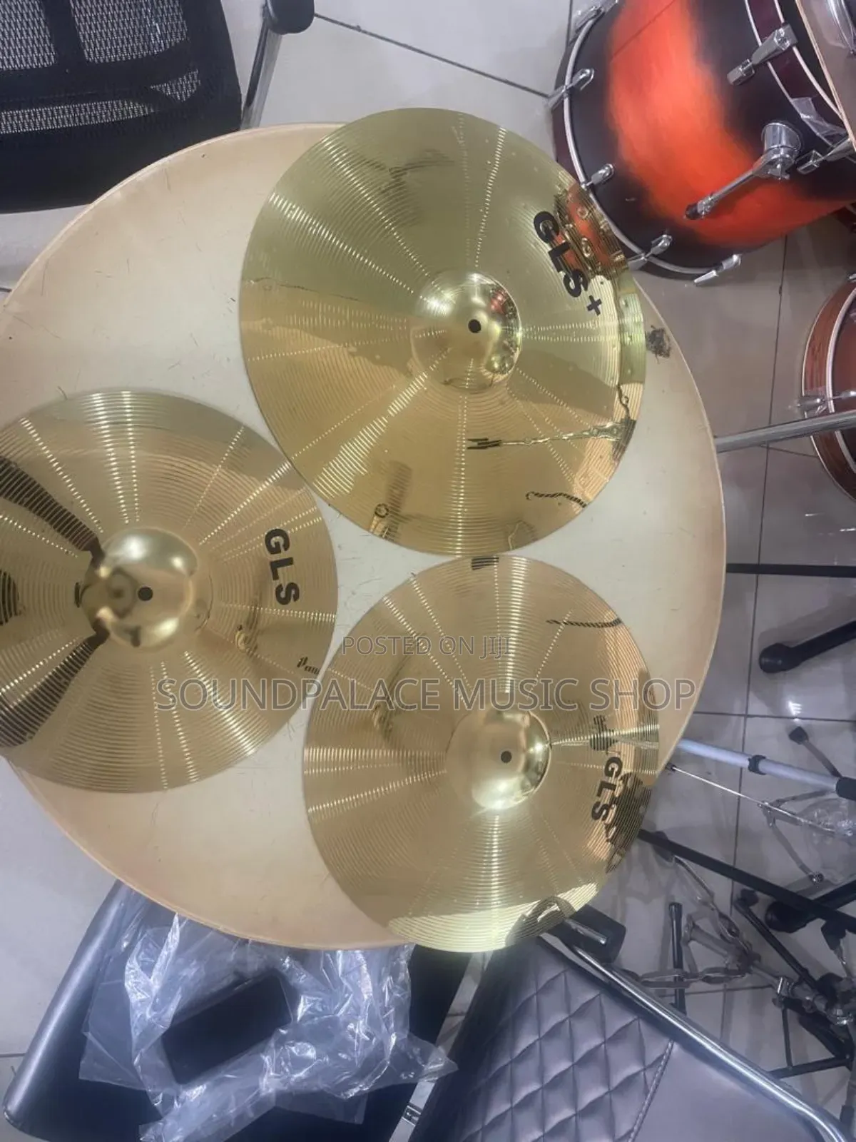 GLS Cymbal Set ( 18inches Crash, 16inches Crash and 14inches Hihat)