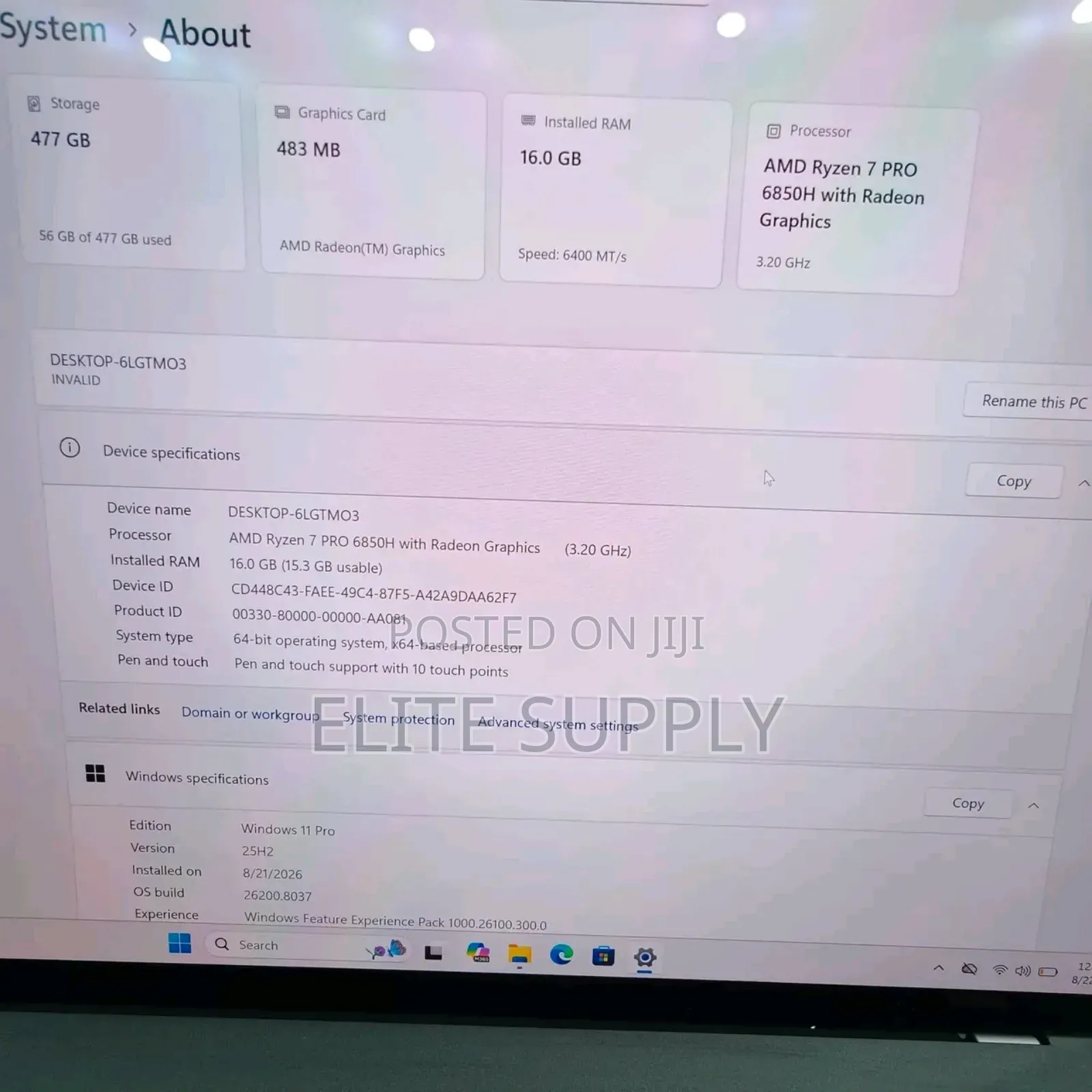 New Laptop Lenovo G575 16GB AMD Ryzen 7 SSD 512GB