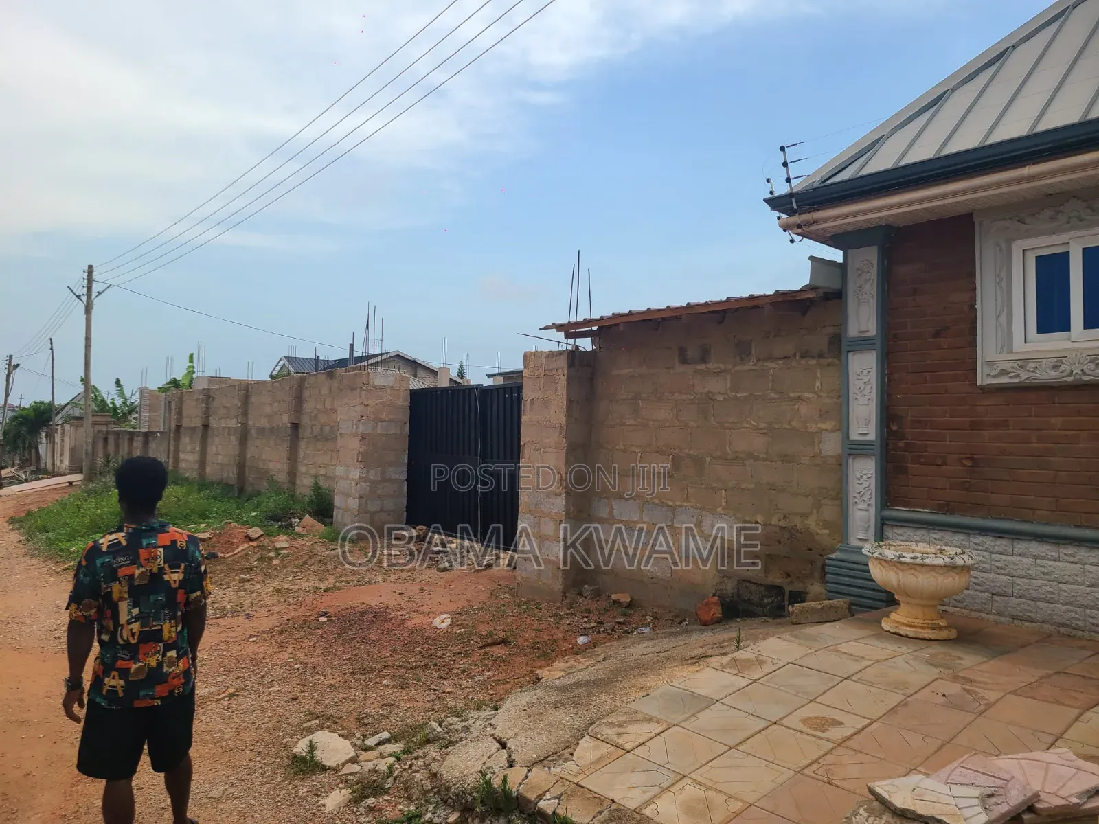 Walled and Gated 110*80 Plot of Land for Sale at New Bortiano Last STP