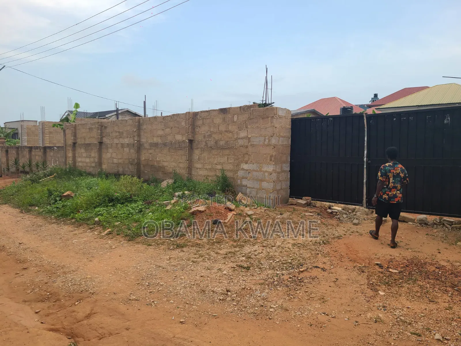Walled and Gated 110*80 Plot of Land for Sale at New Bortiano Last STP