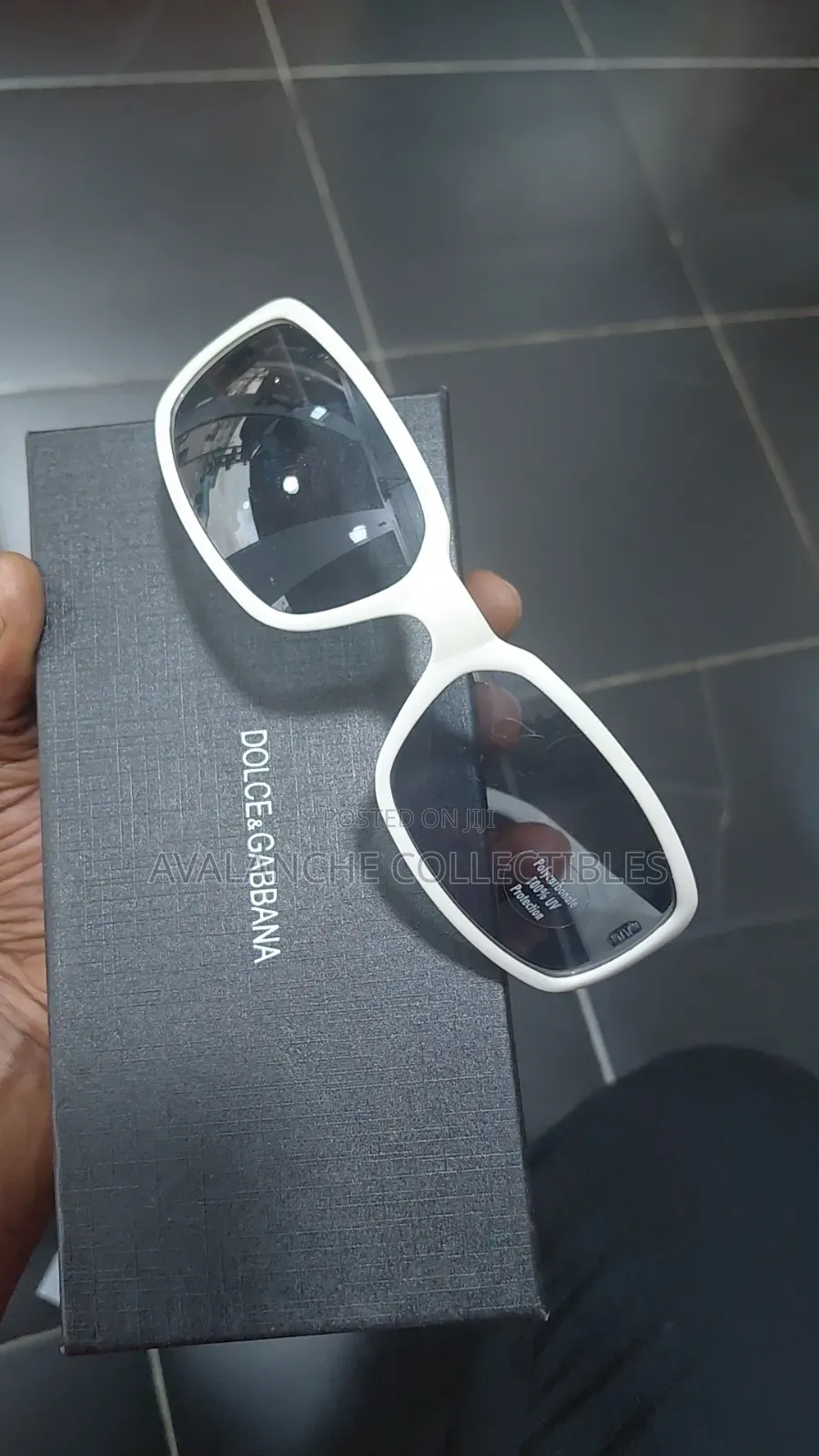 Polarized White Unisex Sunglasses