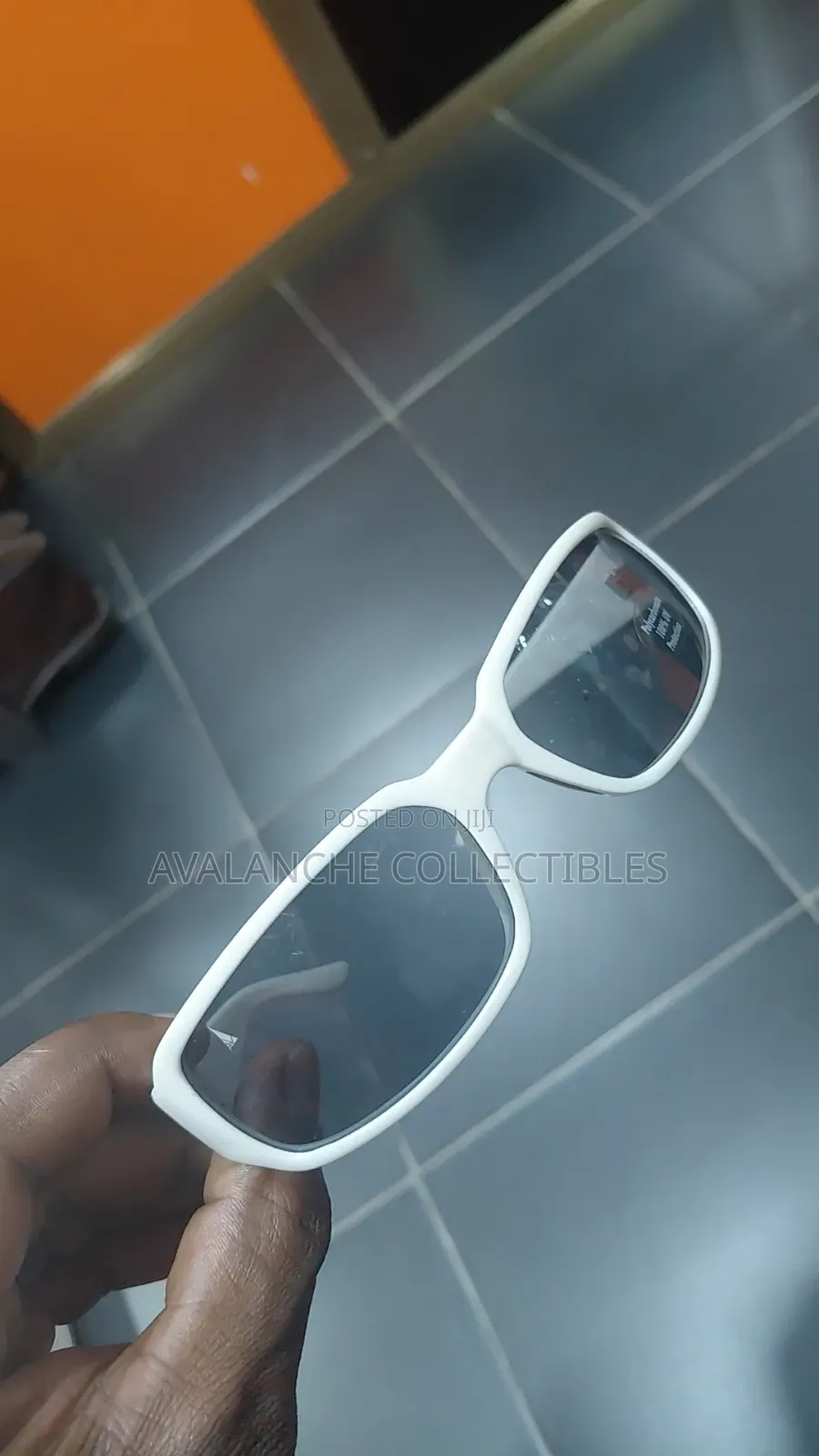 Polarized White Unisex Sunglasses