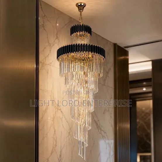 Villa 700mmx2100mm 10layer Crystal Chandelier Light
