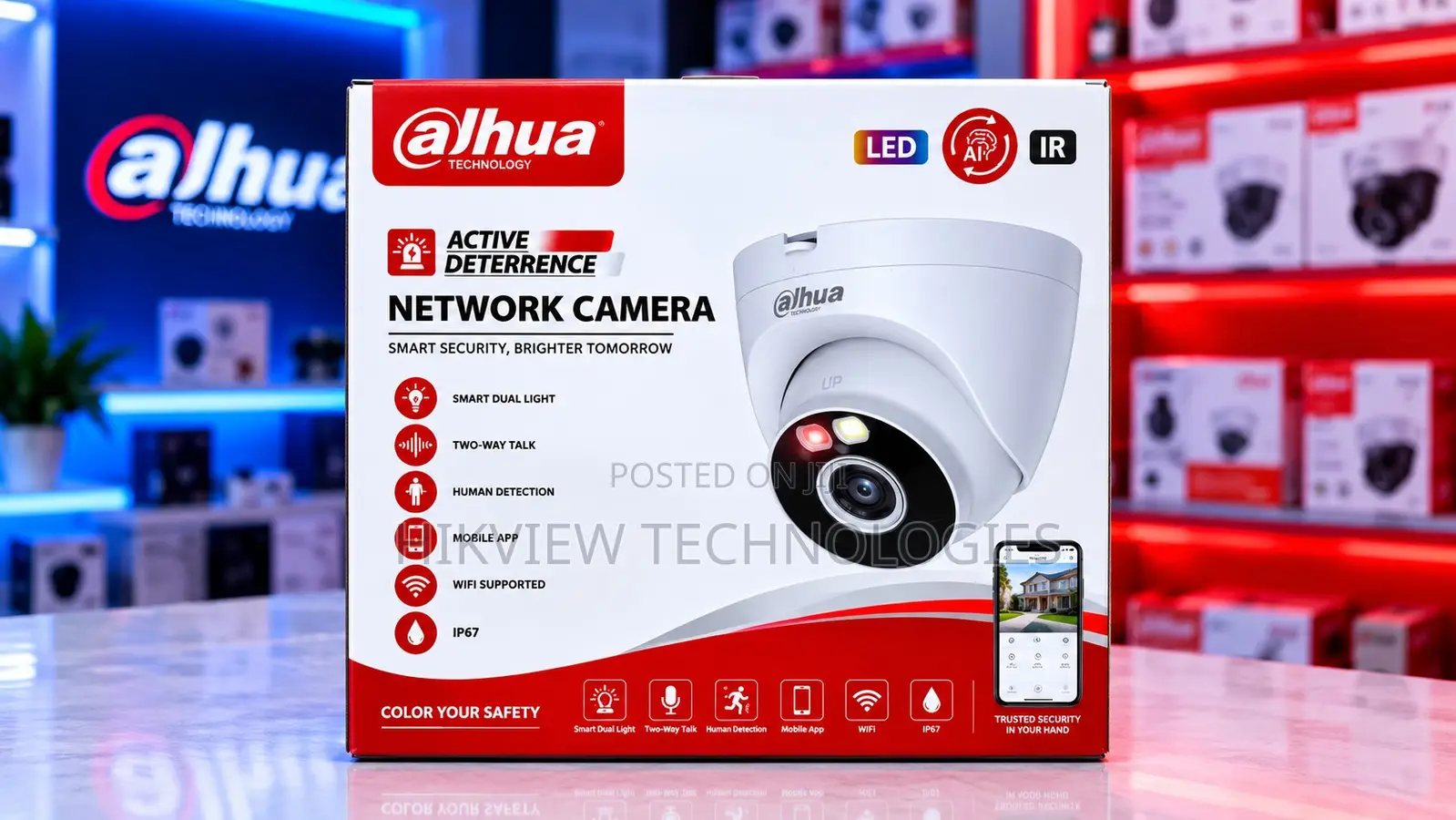 Dahua Dh-T4a-Pv 4mp Smart Dual Light Active Deterrence Wifi Ip Camera