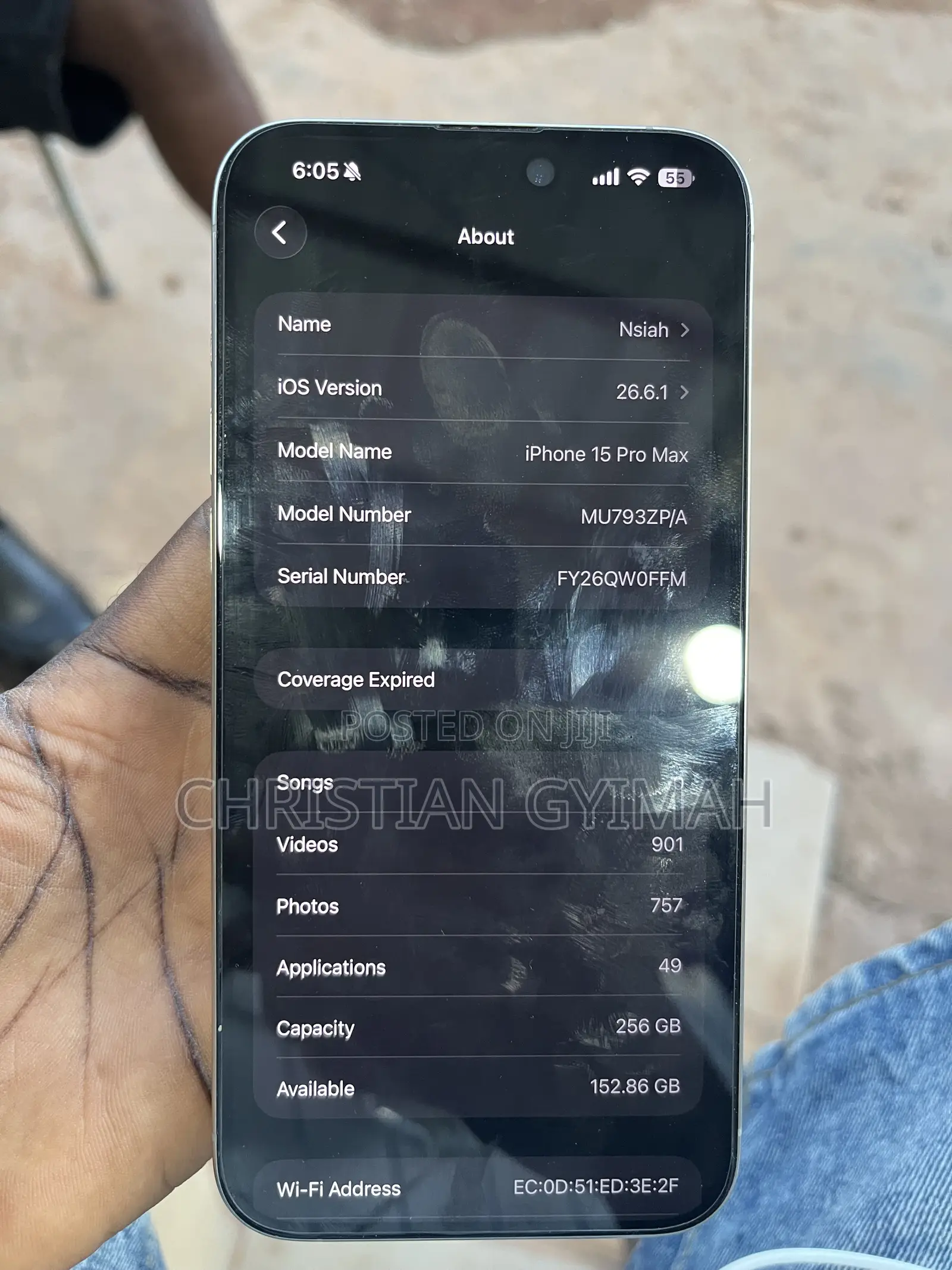 Apple iPhone 15 Pro Max 256 GB Graphite