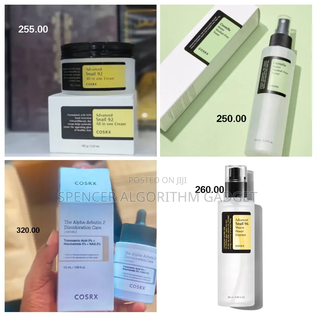 Cosrx Snail Essence/Face Cream/Toner/Alpha Arbutin Serum