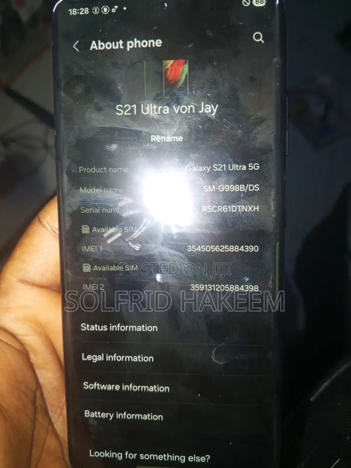 Samsung Galaxy S21 Ultra 5G 128 GB Black