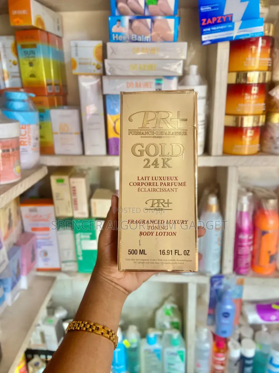 PR+ Gold Fragranced Luxury Toning Body Lotion