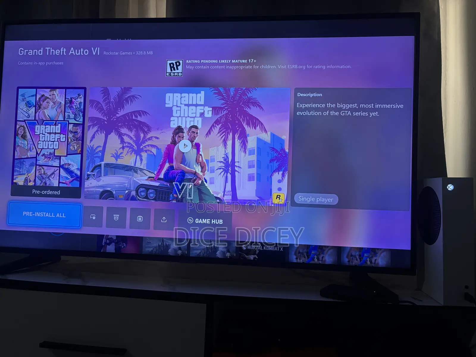 Xbox Series S With Games and Two Controllers