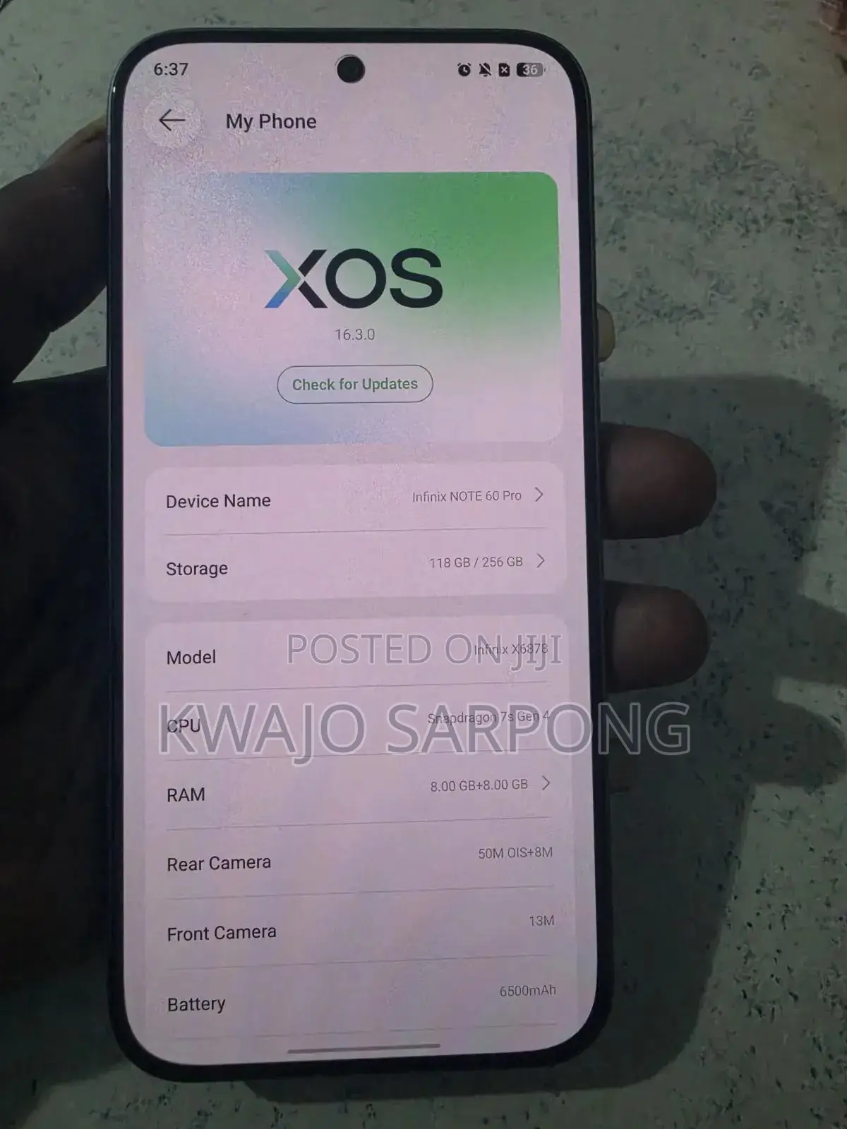 Infinix Note 60 Pro 256 GB Gray