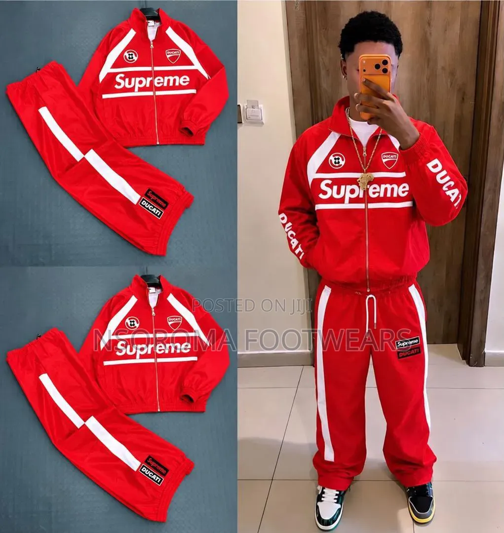 Supreme X Ducati Tracksuit Set – Premium Men’s 2-Piece Tracksuit