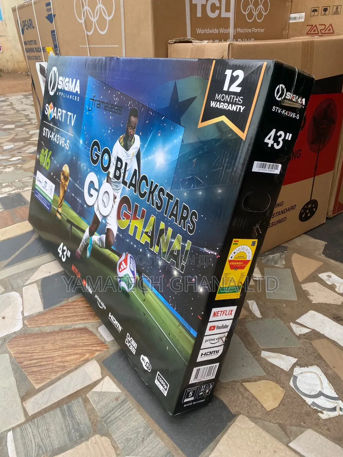 Sigma 43inch Quality Display Flameless Smart Android TV