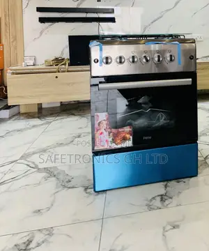 Available (Grey) Ferre 4 Burner Gas Oven 60x60