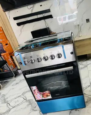 Available (Grey) Ferre 4 Burner Gas Oven 60x60