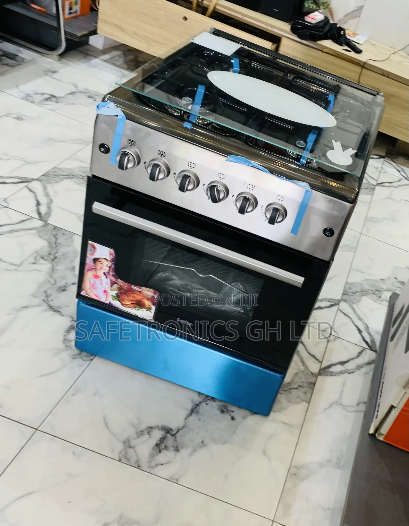 Fabulous Bew Oven Grill Grey Ferre 4 Burner Gas 60x60