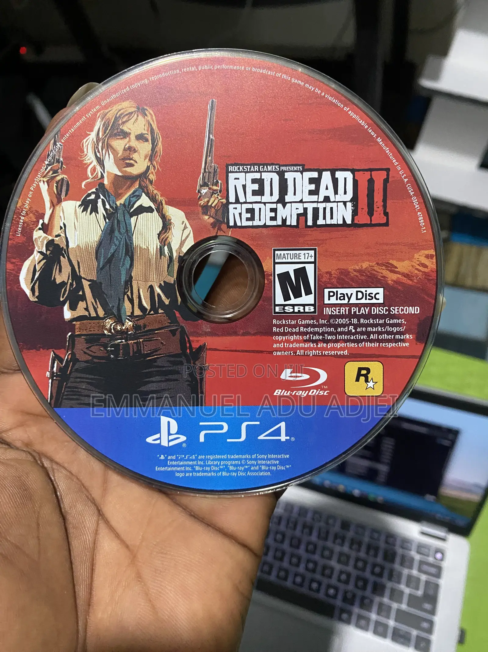 Red Dead Redemption 2 Disk for Ps4