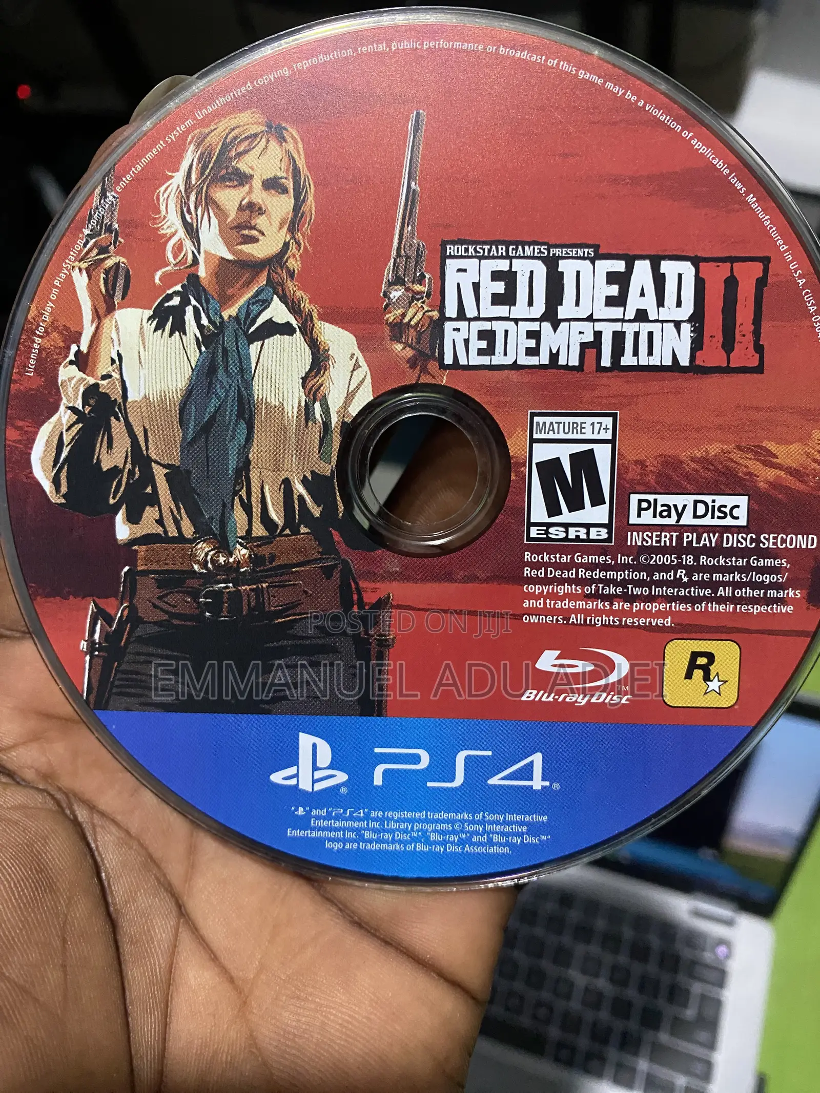 Red Dead Redemption 2 Disk for Ps4