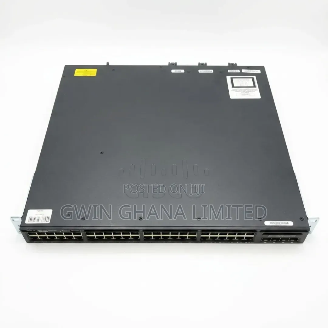 Cisco 3650-48ps-L 48-Port Gigabit PoE+Layer 3 Managed Switch |4×1G SFP