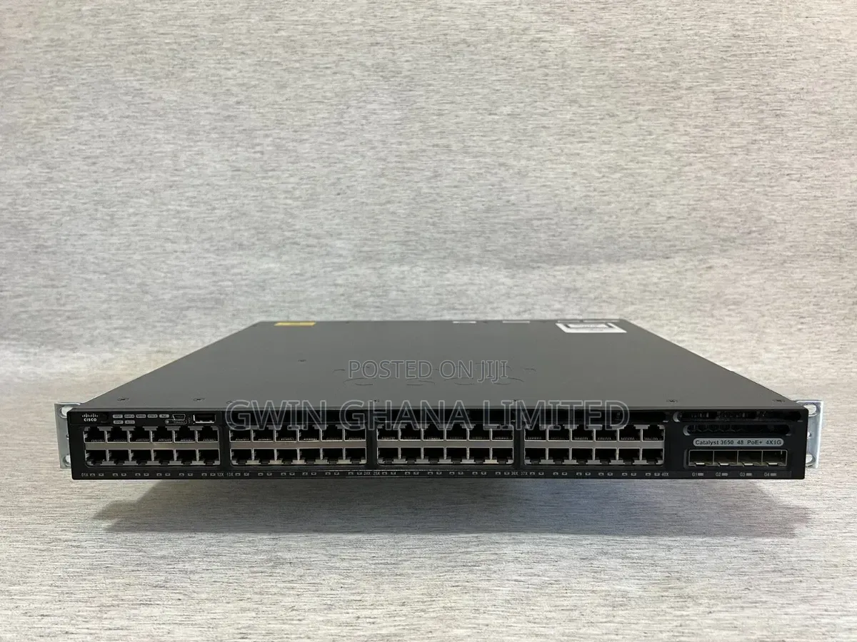 Cisco 3650-48ps-L 48-Port Gigabit PoE+Layer 3 Managed Switch |4×1G SFP